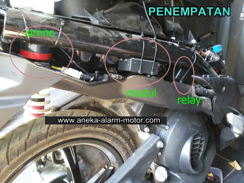 Cara pasang alarm motor Mio Z