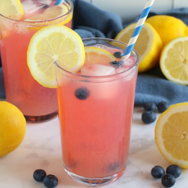 Blueberry Lemonade #summer #drinks