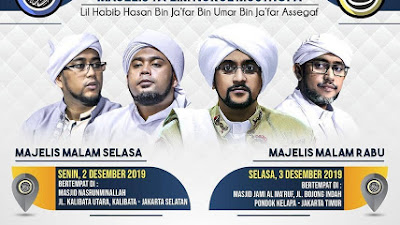 Jadwal Majlis Nurul Musthofa, 2 Desember - 7 Desember 2019