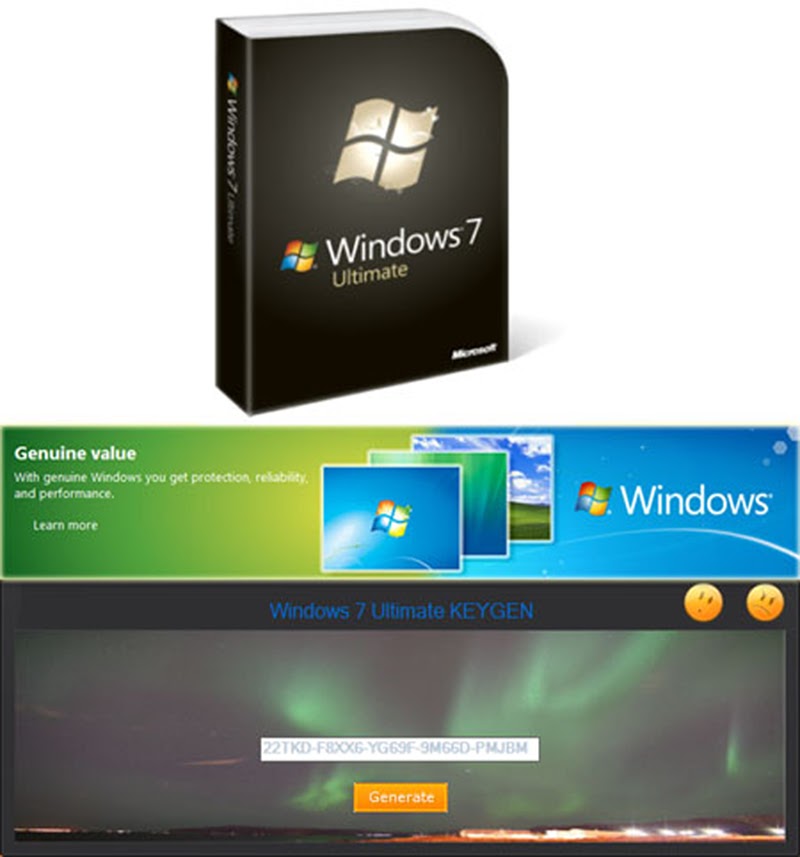 Windows 7 Ultimate Keygen 1.1 (OEM) (Genuine) (X86/x64)
