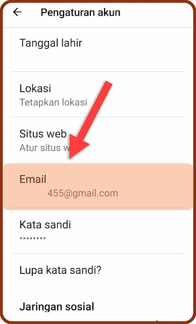 pilih email