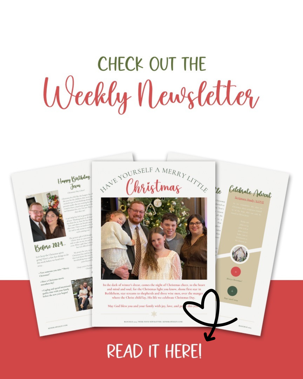 Blogmas Weekly Newsletter Week Four | Kendra Wesley