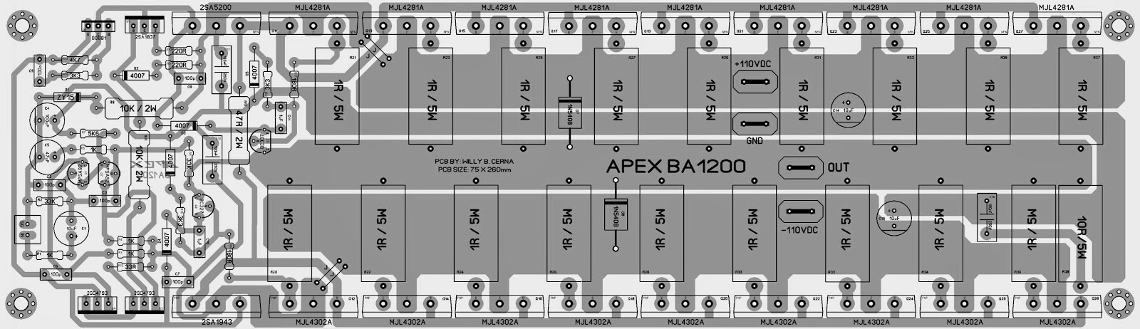 ALL DRIVER  POWER  AMP  AND PCB  APEX B1200