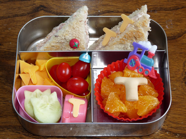 Letter T bento lunch