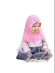 baju muslim bayi perempuan 0-3 bulan