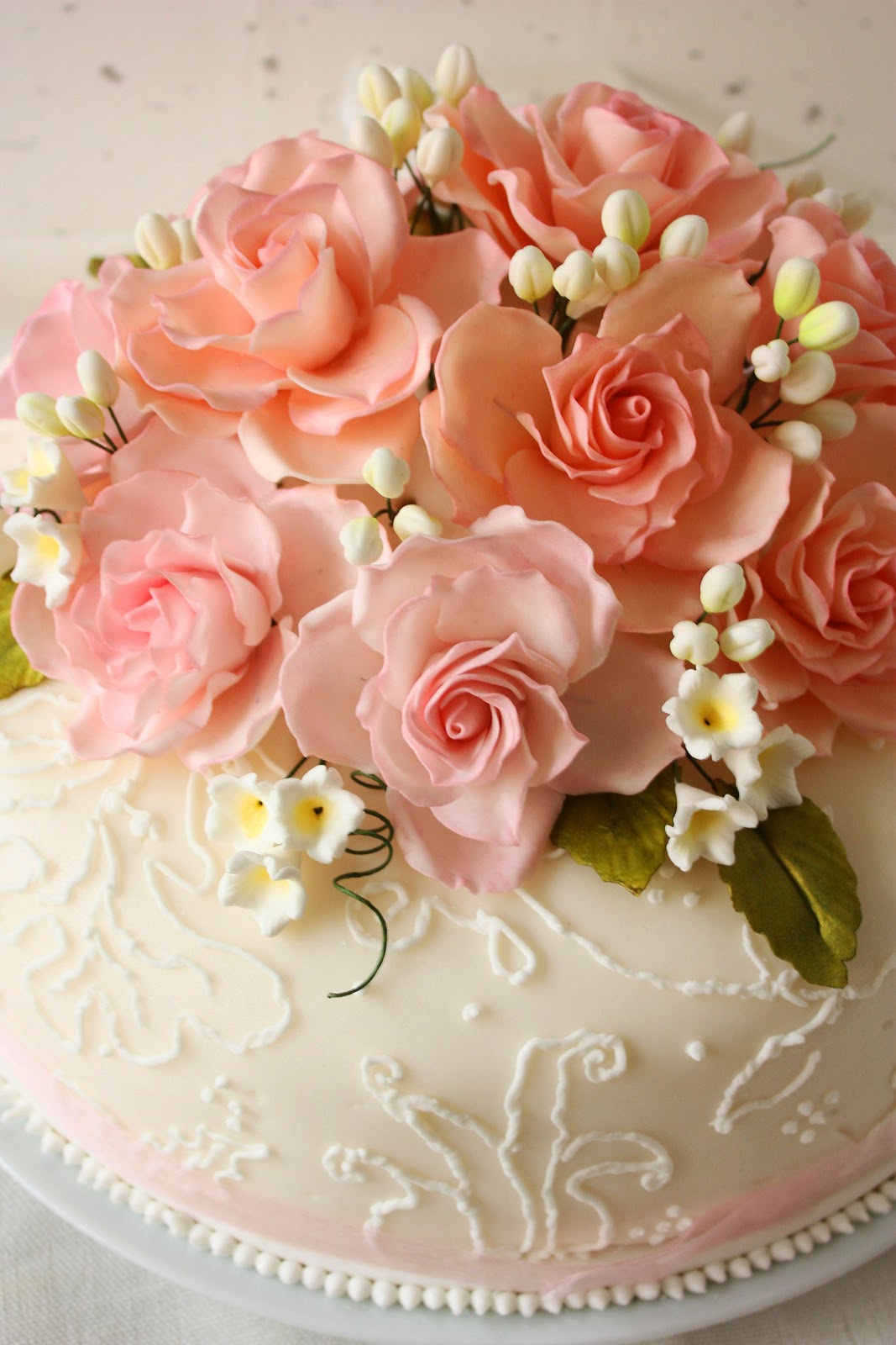 pink rose wedding cake colours make the world go round in my world