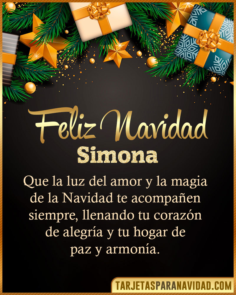 Imágenes con frases de Navidad para Simona