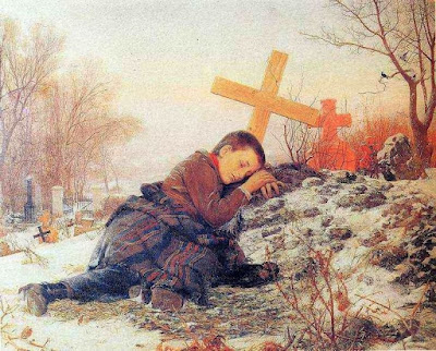Orphan on mother's grave Ο Σέρβος Ρεαλιστής ζωγράφος Ούρος Πρέντιτς (Uroš Predić 1857-1953)