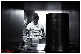 Chef at work - Trattoria de Oscar Monterosso al Mare. Photograph by Kent Johnson