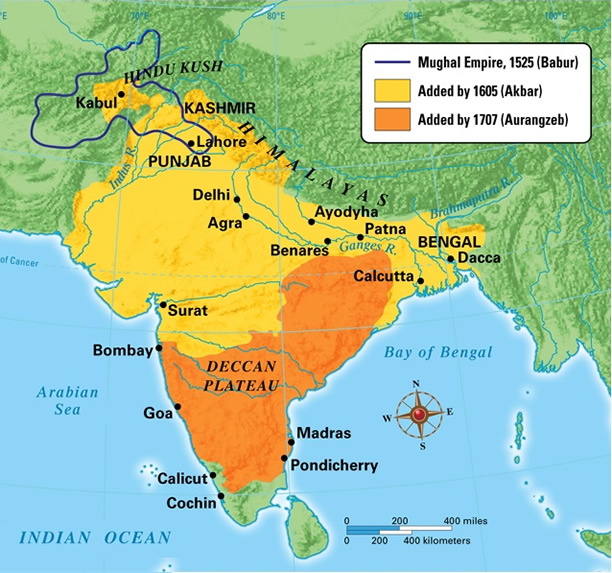 Mughal map