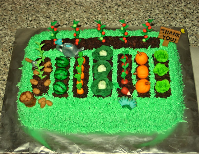 Teacher Appreciation Garden Cake 4