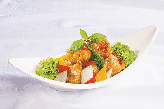 Sườn chiên xốt mận