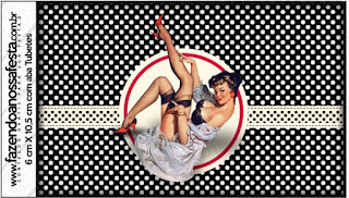 Pin Up in Red, White and Polka Dots: Free Printable Candy Bar Labels.