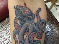 New School Octopus Tattoo Design