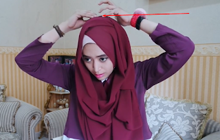 Gamabar Hijab Tutorial Pashmina Simple Persegi Panjang Natasha Farani