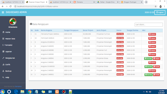 Source Code Aplikasi Koperasi Simpan Pinjam