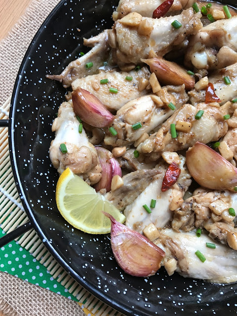 ALITAS AL AJILLO CON GUINDILLA, LIMÓN Y SOJA RECETA