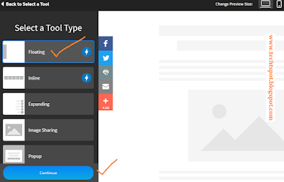 Add Floating Social Media buttons to Blogger 3