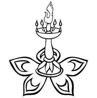 Diwali Lamp Coloring Pages