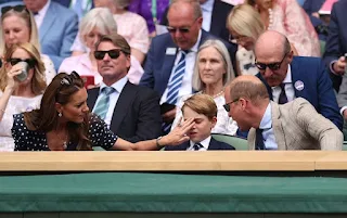 Prince George of Cambridge attends Wimbledon finals 2022