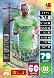 Topps Match Attax Bundesliga 2020-2021 VfL Wolfsburg Set