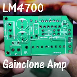 PCB Layout LM4700 Gainclone Amplifier