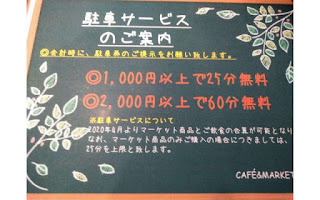 カフェ＆マーケットCORE駐車料金案内