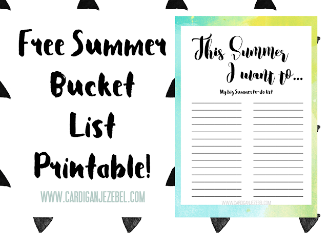 My Summer To-Do List || Free Printable