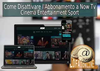 Guida per disattivare i pass Sport, Cinema e Entertainment su NowTv