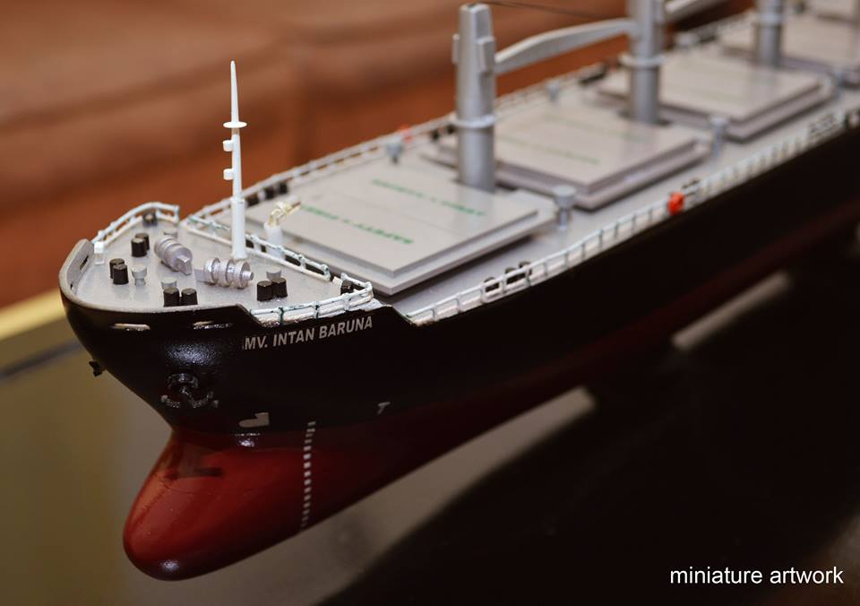 desain sketsa miniatur kapal general cargo bulk carrier mv intan baruna terbaik jakarta