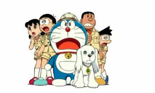 Kartun anak-anak Doraemon dan teman-temannya