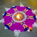 Latest Rangoli Designs For Diwali Festival With Flowers