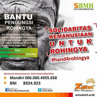 Cara Bantu Pengungsi Rohingya dan Gerakan Solidaritas Kemanusiaan #Hand4Rohingya