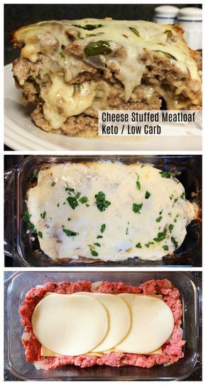 Stuffed meatloaf is the comfort food you crave. Keto and Low Carb, it's tasty and filling and makes the best leftovers. Great to meal prep! 