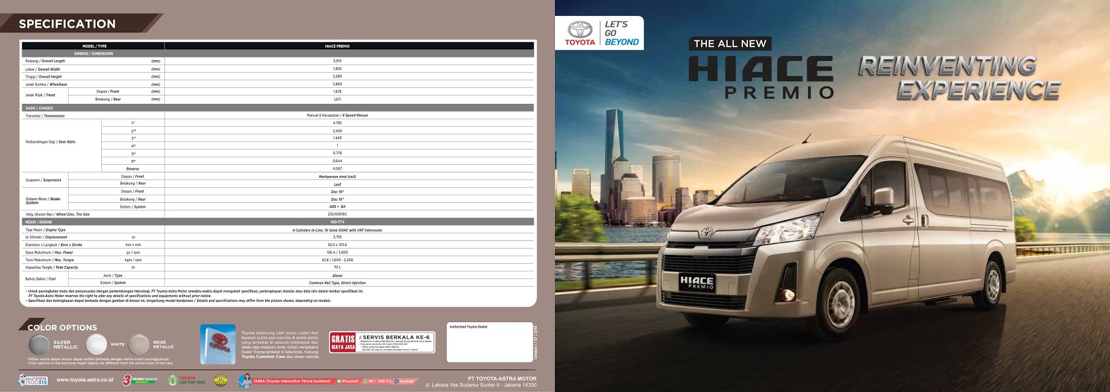 All New Hiace Premio - Info Promo & Harga Toyota Hiace Premio Bali 2020