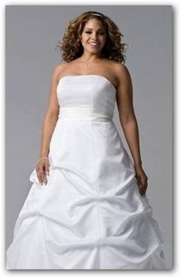 Vestido de novia para gorditas con corset simple