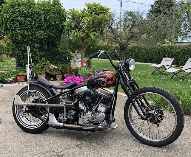 Harley Davidson Panhead 1949 By Stefan Head Hell Kustom