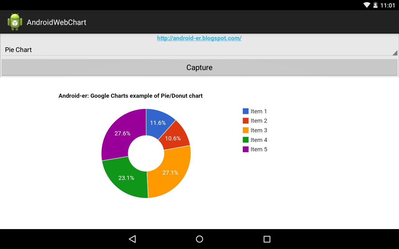 ... -er: Display Donut Chart on Android WebView, using Google Charts