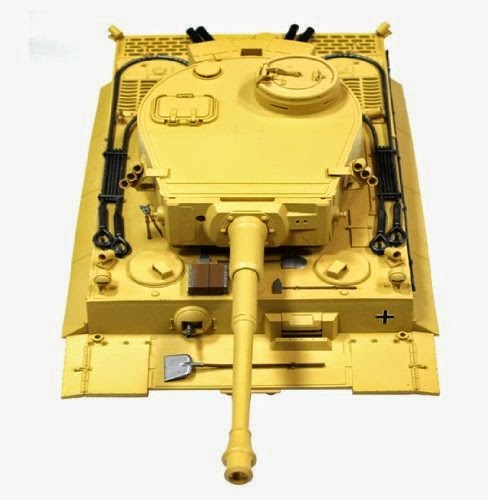 TIGER I PLASTIC TURRET WITH PLASTIC UPPER HULL & HIGH INTENSITY FLASHER