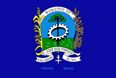 Bandeira com Brasão do Município de São José dos Pinhais