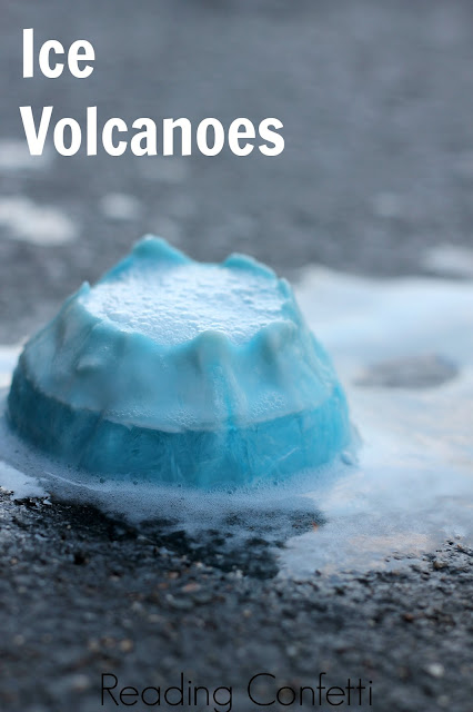 Ice volcanoes are easy to make and a fun science and play activity for kids of any age.