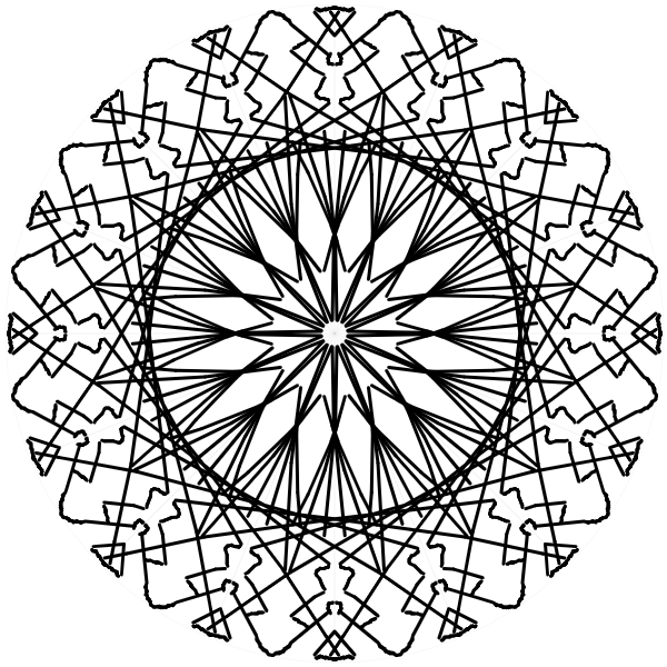 Mandala coloring examples