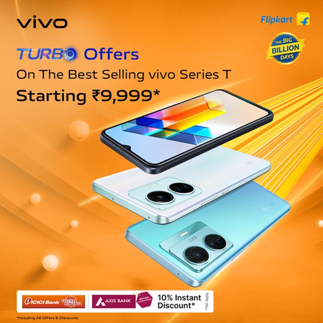 Vivo Announces Exciting Discounts and Offers on Series-T During Flipkart Big Billion Days