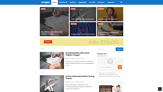 JURAGAN RESPONSIVE BLOGGER TEMPLATES