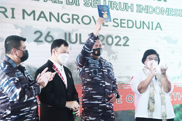 Pecahkan Rekor Dunia, TNI AL Tanam 1.000.377 Bibit Mangrove Nasional Serentak
