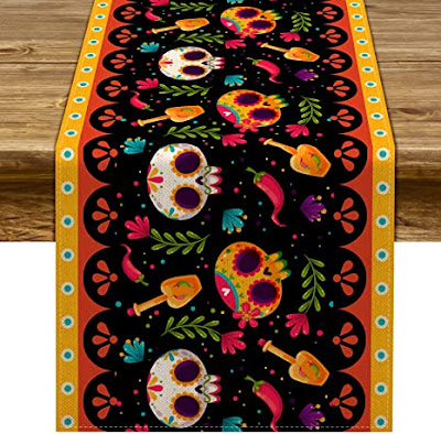 Day of The Dead Table Runner