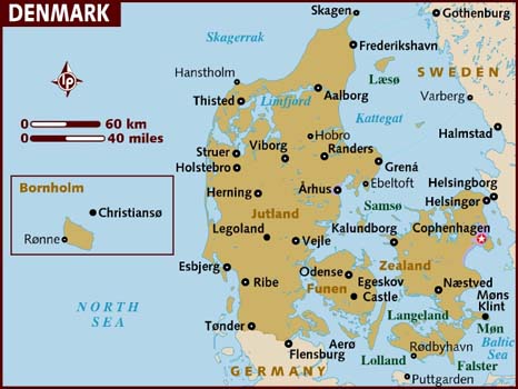 Map Of Denmark 4