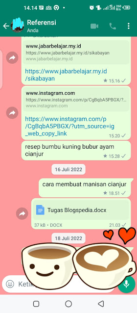 contoh whatsapp