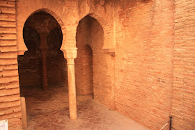 Arab bath or hammam inside La Alhambra de Granada