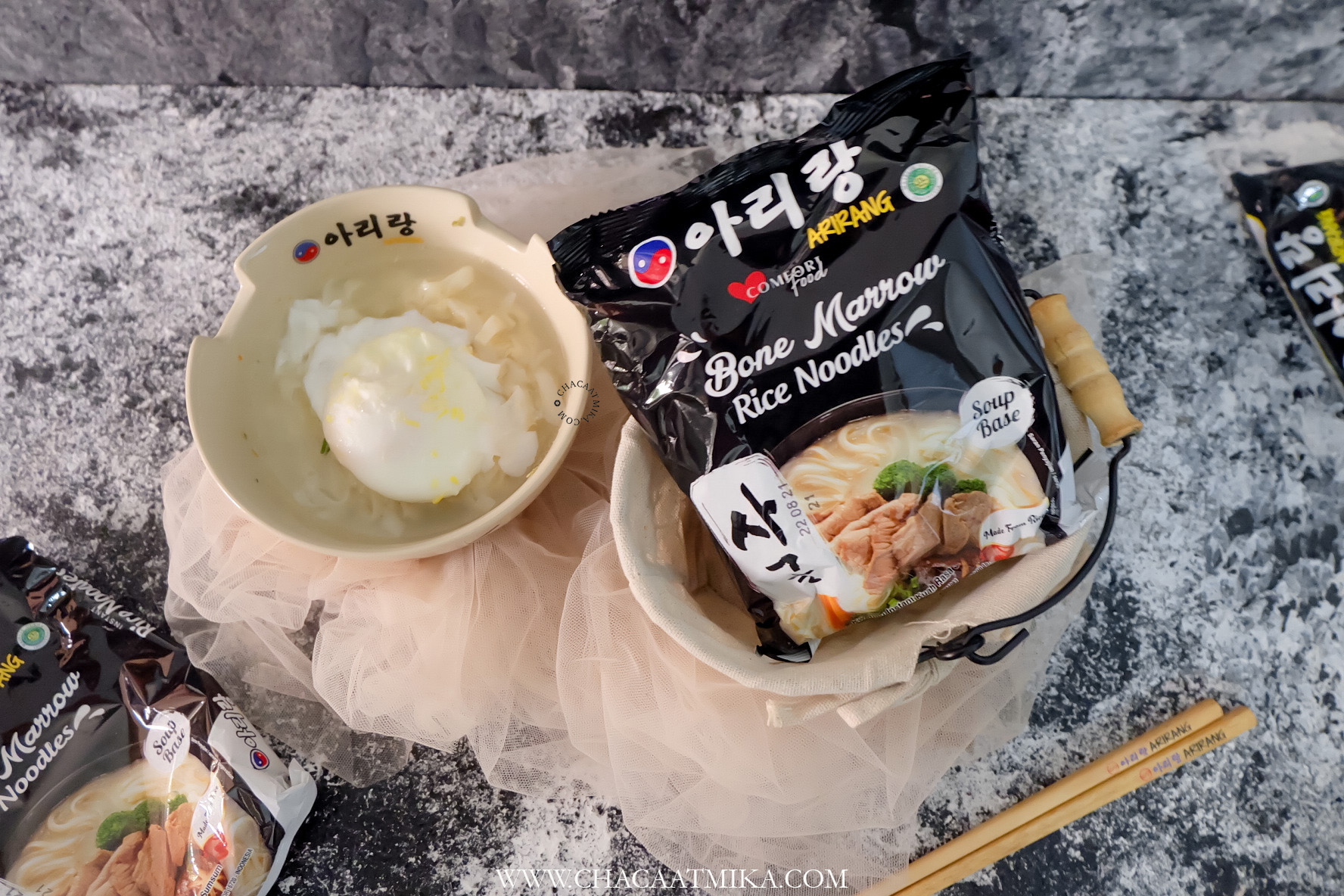 Review Mie Arirang Bone Marrow Rice Noodles